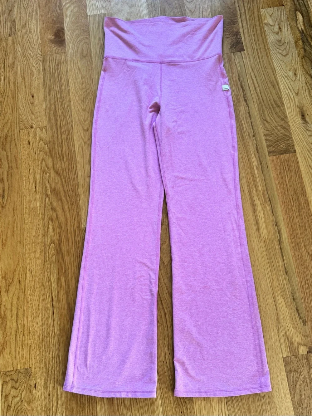Vuori Women's Halo Foldover Pant Azalea Pink Heather Size Large - Picture 3 of 8